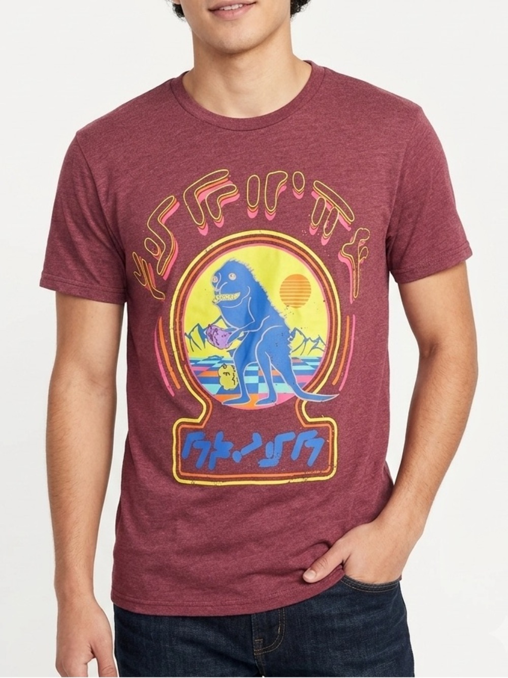 NWT Marvel Graphic Tee T Shirt Retro Sci-Fi Monster Design Sz L